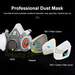 Respirador de Cara Completa Tipo 6800 con Kit de Filtros 15 Piezas