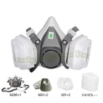 Respirador de Cara Completa Tipo 6800 con Kit de Filtros 15 Piezas
