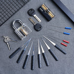 Kit de Cerrajería con Candado Transparente de Práctica y Extractores