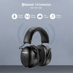 Orejeras de Protección Auditiva con Bluetooth 5.0 y Reducción de Ruido