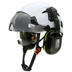 Casco de Seguridad Industrial 3 en 1 con Visor y Orejeras (ANSI/CE)