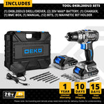Taladro Inalámbrico de 20V con 2 Velocidades para Carpintería y Uso Doméstico