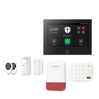 Kit de Alarma de Seguridad Inteligente WiFi 4G con Pantalla Táctil IPS de 7