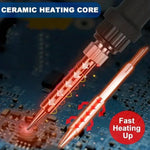 Kits de Soldadura Eléctrica 60W con Temperatura Ajustable y Punta Reemplazable