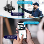 Cámara de Vigilancia Exterior WiFi con Seguimiento IA