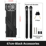 Candado Plegable Antirrobo para Bicicleta de 68 cm con Combinación