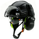 Casco de Seguridad Industrial 3 en 1 con Visor y Orejeras (ANSI/CE)