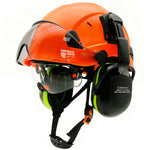 Casco de Seguridad Industrial 3 en 1 con Visor y Orejeras (ANSI/CE)