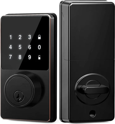 Cerradura Digital de Cerrojo Inteligente con Teclado Táctil, Tarjetas IC y Control por App