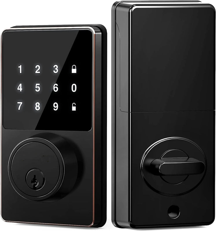 Cerradura Digital de Cerrojo Inteligente con Teclado Táctil, Tarjetas IC y Control por App