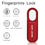 Mini Candado Inteligente Biométrico con Lector de Huella Dactilar Recargable