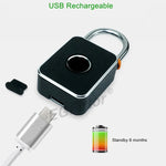 Candado Inteligente Biométrico con Teclado Numérico y Carga USB