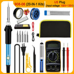 Kits de Soldadura Eléctrica 60W con Temperatura Ajustable y Punta Reemplazable