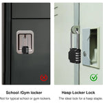 Candado de Seguridad con Combinación de 4 Dígitos y Gancho Largo