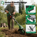 Cultivador Rotativo Portátil para Preparación y Aireación de Suelo