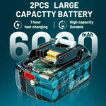 Pack de 4 Baterías de Litio 18V 6.0Ah (BL1860B)