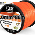 Rollo de Hilo Nylon para Desbrozadora y Cortacésped, 3.0 mm / 4.0 mm