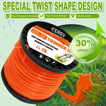 Rollo de Hilo Nylon para Desbrozadora y Cortacésped, 3.0 mm / 4.0 mm