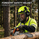 Casco de Seguridad Forestal 3 en 1 con Visor de Malla y Orejeras