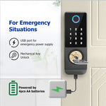 Cerradura Digital Inteligente de Sobreponer IP66 con Biometría y App TTLock