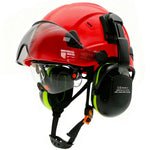 Casco de Seguridad Industrial 3 en 1 con Visor y Orejeras (ANSI/CE)