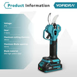 Tijeras de Poda Eléctricas 2 Velocidades Compatible con Baterías 21V