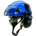 Casco de Seguridad Industrial 3 en 1 con Visor y Orejeras (ANSI/CE)