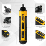 Destornillador Recargable 3.6V Batería de 1300 mAh Tamaño Compacto