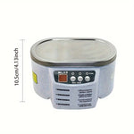 Limpiador Ultrasónico de 628 ml, Baño Ultrasónico para Piezas de Joyería