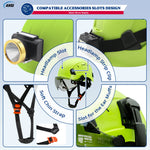 Casco de Seguridad Industrial 3 en 1 con Visor y Orejeras (ANSI/CE)