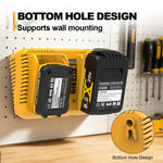 Cargador Doble Rápido para Baterías DeWalt 12V a 20V con Puertos USB