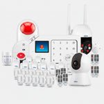 Sistema de Alarma Inalámbrico 4G + Wi-Fi Kit de Protección Completa