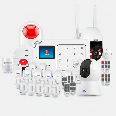 Sistema de Alarma Inalámbrico 4G + Wi-Fi Kit de Protección Completa