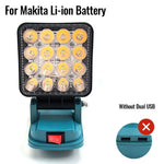 Linterna LED Portátil Compatible con Baterías 14.4V a 18V