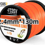 Rollo de Hilo Nylon para Desbrozadora y Cortacésped, 3.0 mm / 4.0 mm