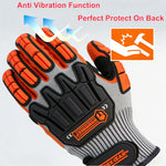 Guantes Industriales Anticorte A6 y Antivibración con Protección Anti-Impacto