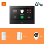 Kit de Alarma de Seguridad Inteligente WiFi 4G con Pantalla Táctil IPS de 7