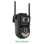 Cámara de Seguridad Exterior WiFi de Lente Dual