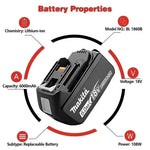 Batería de Litio 18V 6.0Ah LXT (Modelo BL1860B)