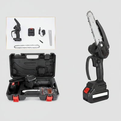 Mini Motosierra Inalámbrica con 1 Cadena 24 V de Alta Potencia