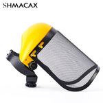 Careta de Protección Facial con Visor de Malla Metálica para Jardinería