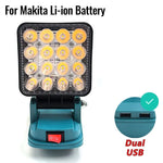 Linterna LED Portátil Compatible con Baterías 14.4V a 18V
