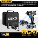 Llave de Impacto Eléctrica Sin Escobillas, 20V MAX
