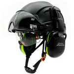 Casco de Seguridad Industrial 3 en 1 con Visor y Orejeras (ANSI/CE)