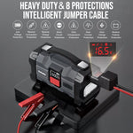 Arrancador Industrial de Batería 12V con Compresor de Aire Integrado