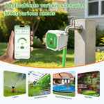 Regador de agua inteligente con WiFi, apertura ajustable y apagado automático para riego