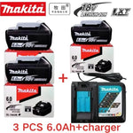 Pack de 4 Baterías de Litio 18V 6.0Ah (BL1860B)