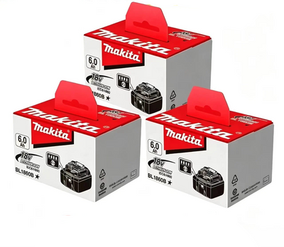 Pack de 4 Baterías de Litio 18V 6.0Ah (BL1860B)