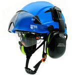 Casco de Seguridad Industrial 3 en 1 con Visor y Orejeras (ANSI/CE)