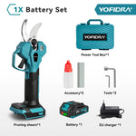 Tijeras de Poda Eléctricas 2 Velocidades Compatible con Baterías 21V